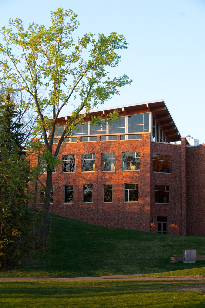 The outside of the Monson Dining Center